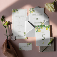 Load image into Gallery viewer, Amalfi Lemon Decor Stationary Set 40 pcs