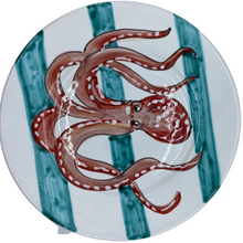 Load image into Gallery viewer, Ceramic Dish with Octopus & Stripes dish set