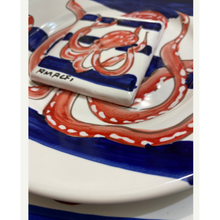 Load image into Gallery viewer, Ceramic Dish with Octopus & Stripes dish set