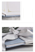 Load image into Gallery viewer, Gorgeous & Elegant Blue Guest Book With Ribbon