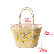 Load image into Gallery viewer, Handmade Straw Welcome Bag
