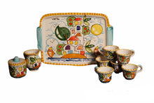 Load image into Gallery viewer, Coffee Set Hand Painted Vietri Ceramics