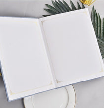 Load image into Gallery viewer, Gorgeous & Elegant Blue Guest Book With Ribbon
