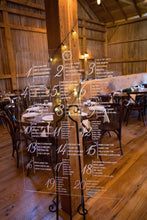 Load image into Gallery viewer, Acrylic Transparent Seating Chart UV printed