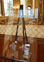 Load image into Gallery viewer, Acrylic Transparent Seating Chart UV printed