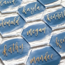Load image into Gallery viewer, Acrylic Name Cards, wedding Place Cards 10pcs