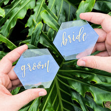 Load image into Gallery viewer, Acrylic Name Cards, wedding Place Cards 10pcs