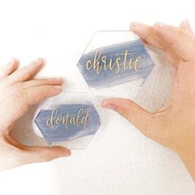 Load image into Gallery viewer, Acrylic Name Cards, wedding Place Cards 10pcs