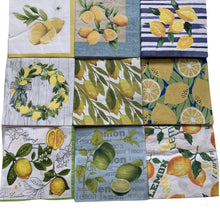 Load image into Gallery viewer, Napkins With Lemon Decor 20 pcs