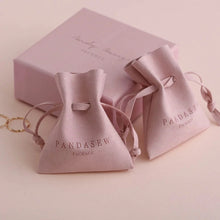 Load image into Gallery viewer, Custom Jewelry Microfiber Pouch with debossed print 100 pcs