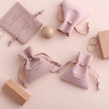 Load image into Gallery viewer, Custom Jewelry Microfiber Pouch with debossed print 100 pcs