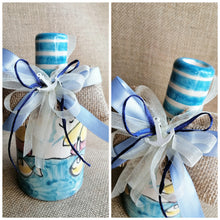 Load image into Gallery viewer, Hand Painted Ceramic Oil Jug