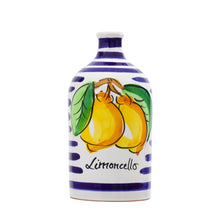 Load image into Gallery viewer, Limoncello Ceramic jar with Green stripes 500ml