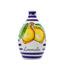 Load image into Gallery viewer, Limoncello Ceramic Jar with green stripes 500ml