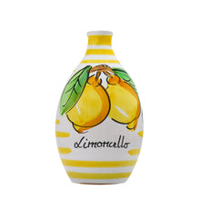 Load image into Gallery viewer, Limoncello Ceramic Jar with green stripes 500ml