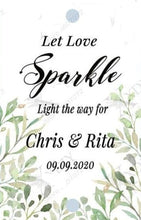 Load image into Gallery viewer, Personalized wedding Sparkler Tags /Labels 100pcs