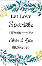 Load image into Gallery viewer, Personalized wedding Sparkler Tags /Labels 100pcs