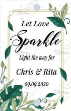 Load image into Gallery viewer, Personalized wedding Sparkler Tags /Labels 100pcs