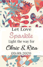Load image into Gallery viewer, Personalized wedding Sparkler Tags /Labels 100pcs