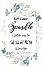 Load image into Gallery viewer, Personalized wedding Sparkler Tags /Labels 100pcs