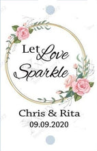 Load image into Gallery viewer, Personalized wedding Sparkler Tags /Labels 100pcs