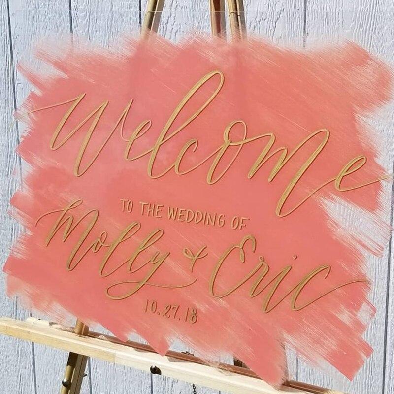 Custom Acrylic Wedding Sign