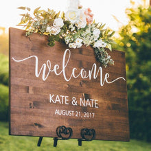 Load image into Gallery viewer, Rustic Wedding Wooden Welcome Sign