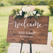 Load image into Gallery viewer, Rustic Wedding Wooden Welcome Sign