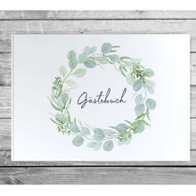 Load image into Gallery viewer, Customized Eucalyptus Wedding Guest Book