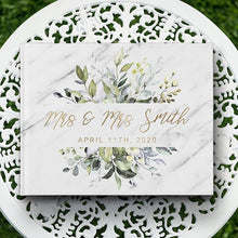 Load image into Gallery viewer, Customized Olive branch wedding guest book