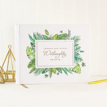 Load image into Gallery viewer, Customized Tropical Wedding Guest Book
