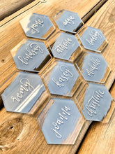 Load image into Gallery viewer, Acrylic Name Cards, wedding Place Cards 10pcs
