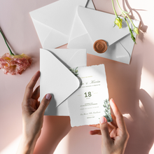 Load image into Gallery viewer, Greenery Rustic Wedding Stationary Set 40 pcs