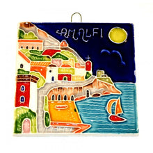Load image into Gallery viewer, Hand Painted Tile Amalfi/positano/ sorrento