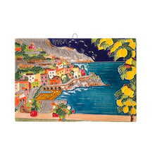 Load image into Gallery viewer, Hand Painted tile for wall Decor of Amalfi/ Positano