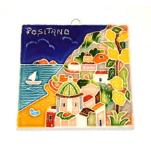 Load image into Gallery viewer, Hand Painted Tile Amalfi/positano/ sorrento