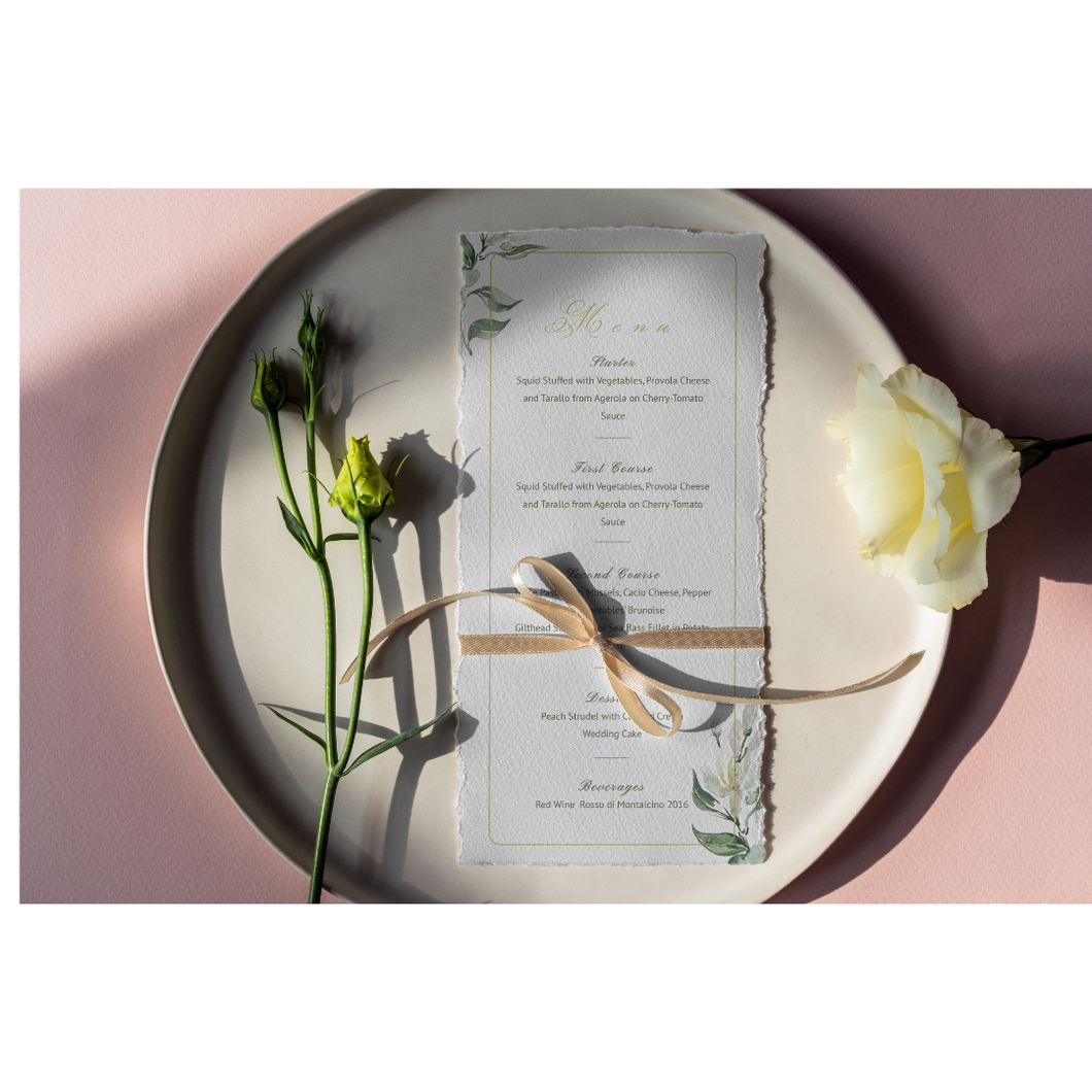 Greenery Rustic Wedding Stationary Set 40 pcs