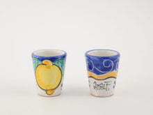Load image into Gallery viewer, Ceramic Set - Limoncello glasses with tray
