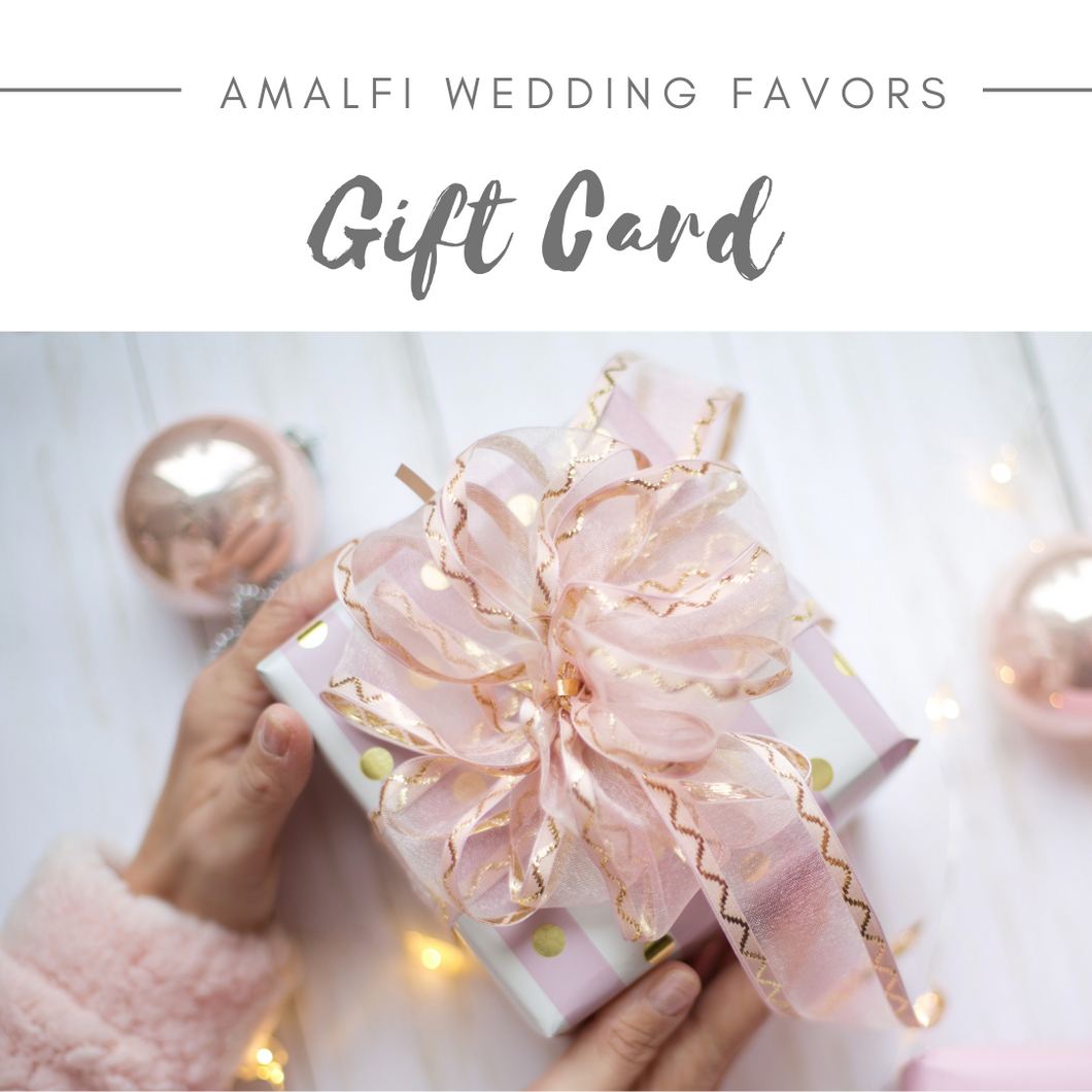 Amalfi Wedding Favors Gift Card