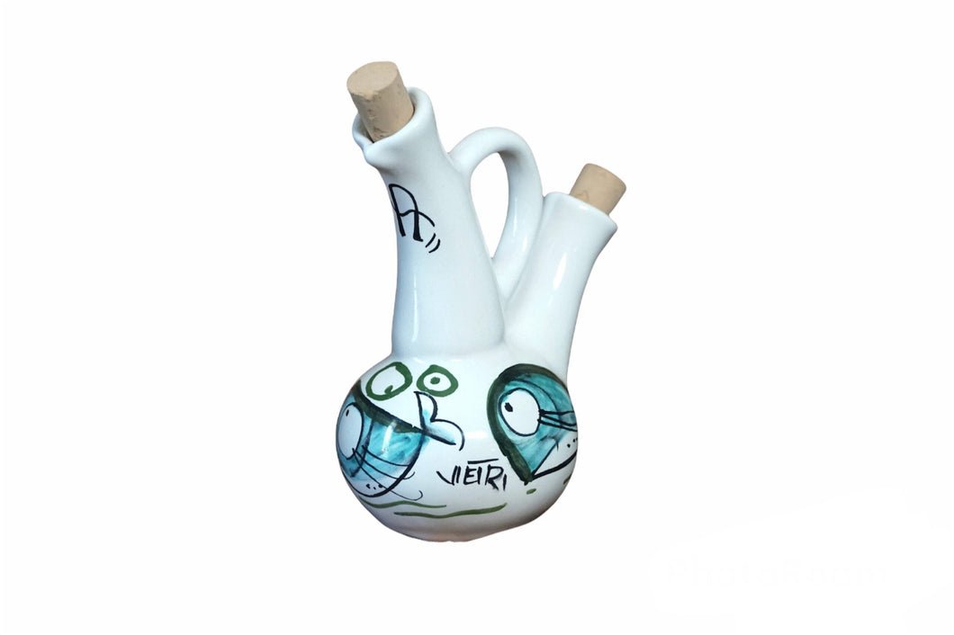 Handmade Ceramic Oil/Vinegar bottle