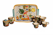 Load image into Gallery viewer, Coffee Set Hand Painted Vietri Ceramics
