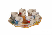 Load image into Gallery viewer, Ceramic Coffee Set Hand Painted
