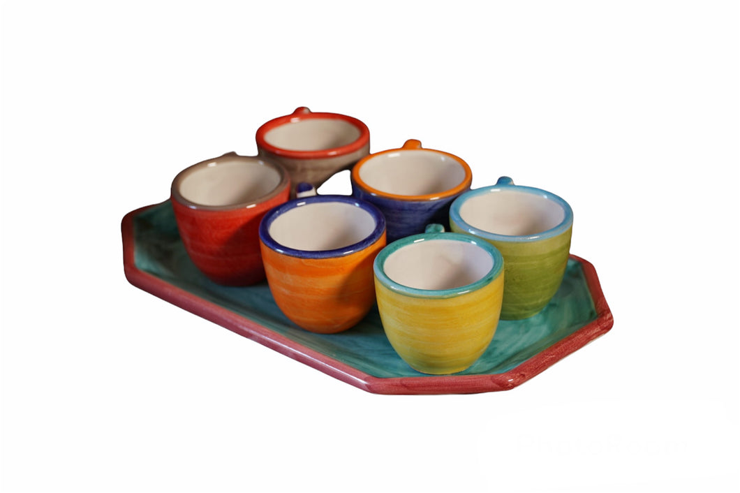 Colorful Coffee Set Vietri Ceramics