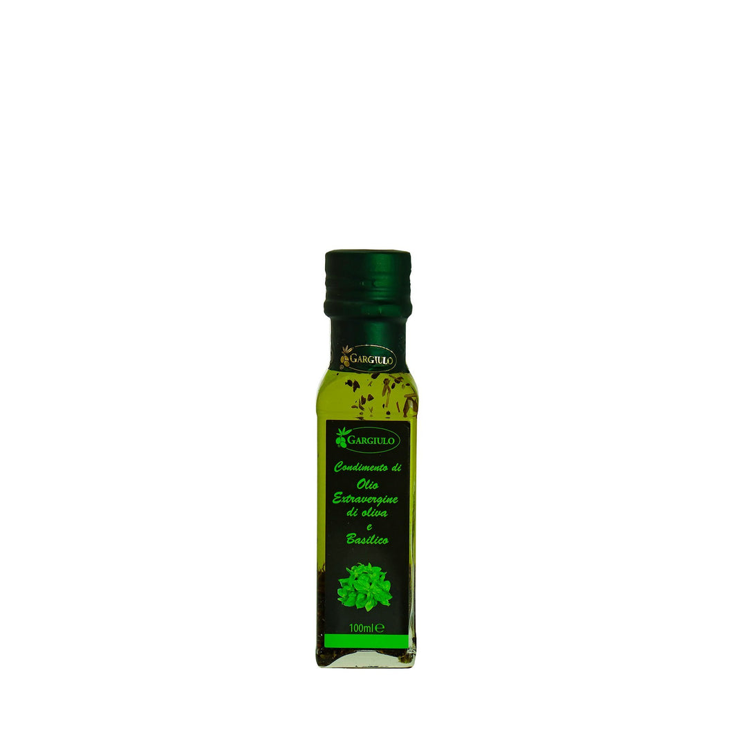 Extra virgin olive oil flavoured with basil