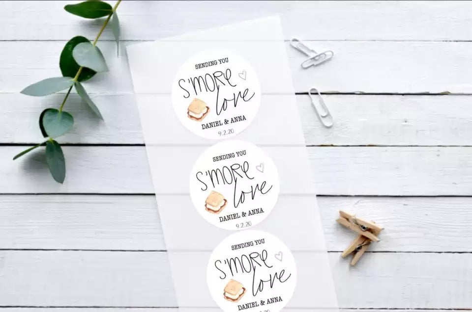 Personalized stickers adhesive label 100 pcs