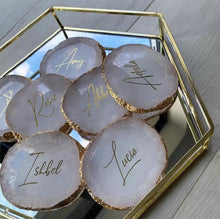 Load image into Gallery viewer, Personalized Elegant Agate Coasters
