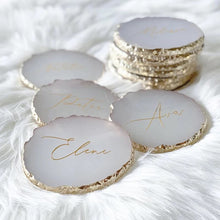Load image into Gallery viewer, Personalized Elegant Agate Coasters
