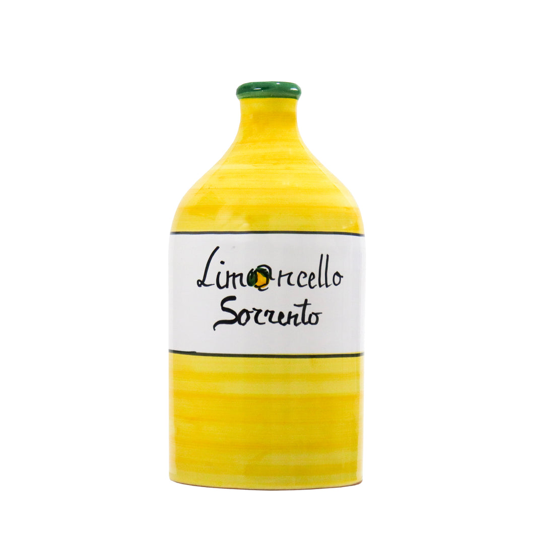 Limoncello Ceramic Jar with Lemon Decor 500 ml