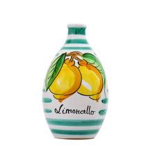 Load image into Gallery viewer, Limoncello Ceramic Jar with green stripes 500ml
