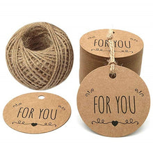 Load image into Gallery viewer, Wedding Favor Gift Labels, Thank You Gift Tags 100pcs
